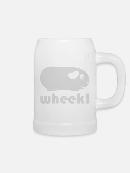 Einfache Meerschweinchen (Wheek!) - Bierkrug - Weiß