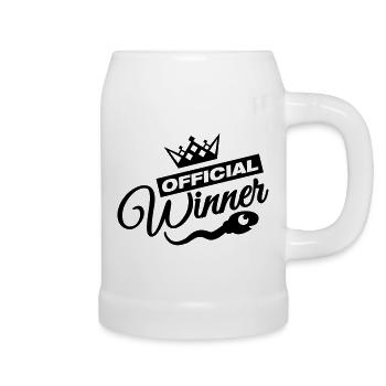 official_winner_vi1 - Bierkrug - Weiß - Rechts
