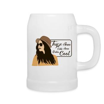 Teyze Anne Gibi Ama Daha Cool Türkische Tante Love - Beer Mug - white - Right