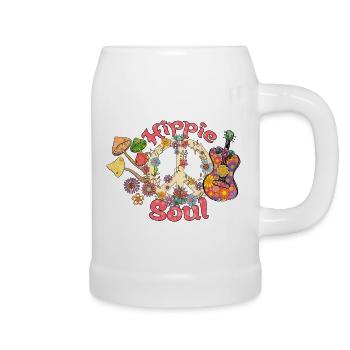 Hippie Soul Design - Bierkrug - Weiß - Rechts