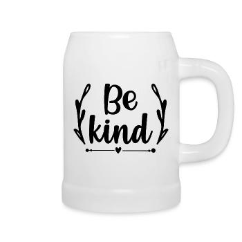 Be kind - citation positive - Chope en céramique - blanc - Droite