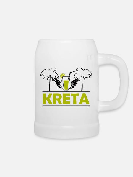 Kreta - Bierkrug - Weiß