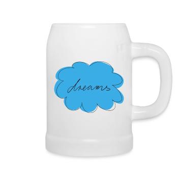 Dreams - Bierkrug - Weiß - Rechts