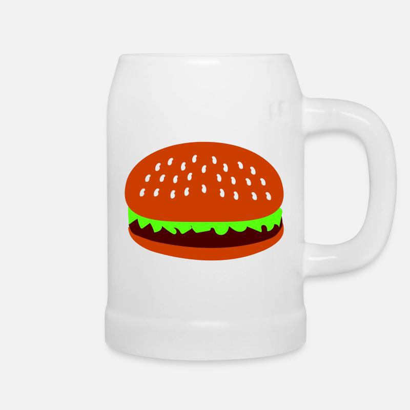 burger - Bierkrug - Weiß