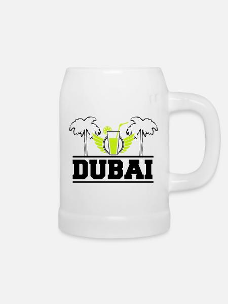 dubai - Bierkrug - Weiß