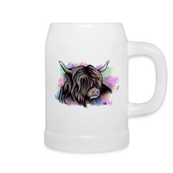 Scottish Highlander - Beer Mug - white - Right