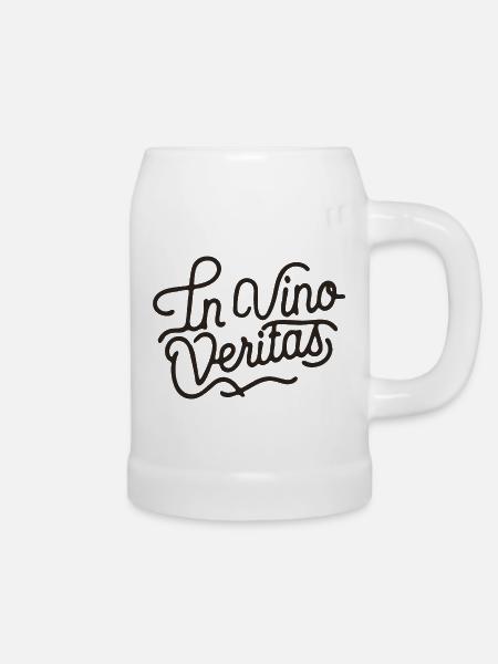 IN VINO VERITAS! 🍷 - Bierkrug - Weiß