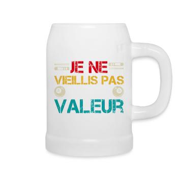 I'm not getting old, I'm increasing in value - Beer Mug - white - Right