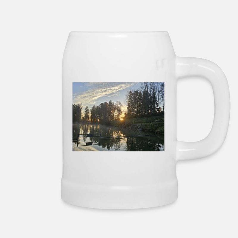Sunrise - Beer Mug - white