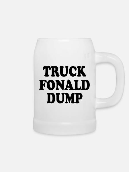 truck fonald dump - Bierkrug - Weiß
