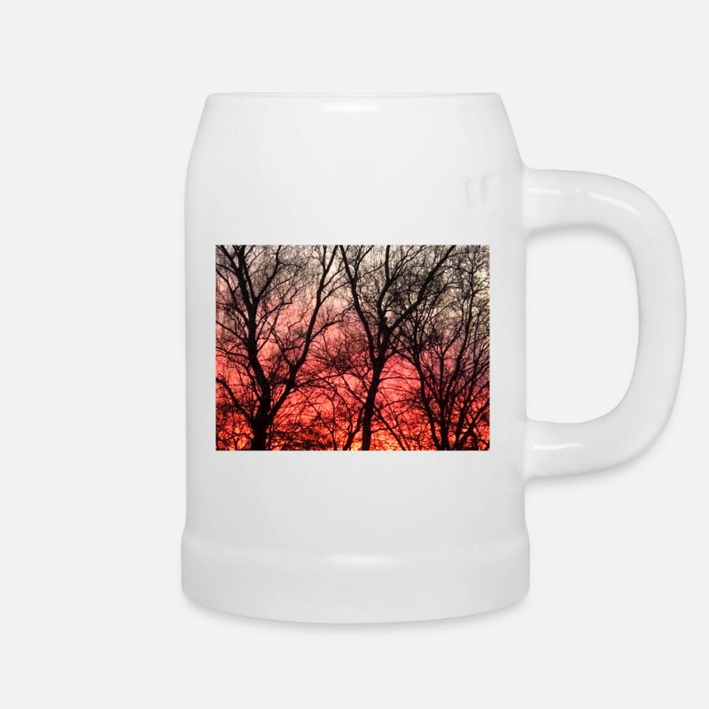 Abendrot_1 - Bierkrug - Weiß