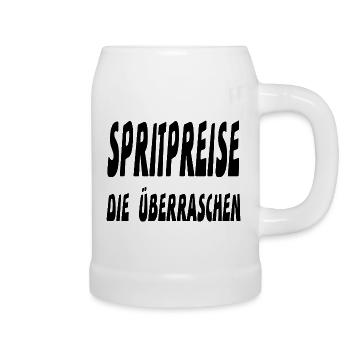 Benzin - Bierkrug - Weiß - Rechts
