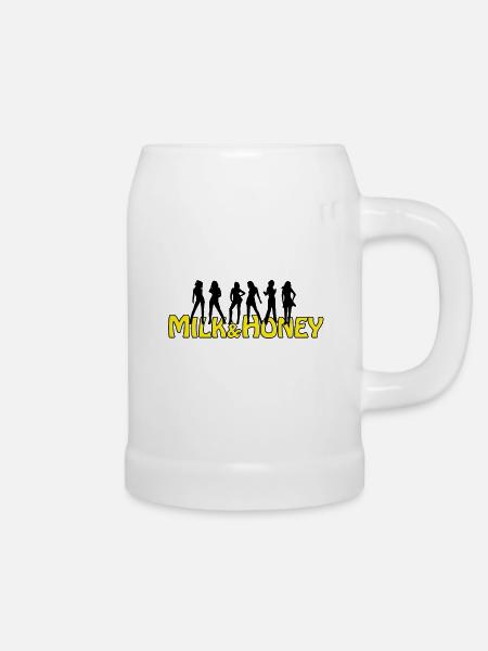 MILK & HONEY - Bierkrug - Weiß
