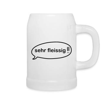 iYpsilon sehr fleißig - Bierkrug - Weiß - Rechts