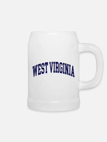 West Virginia - Bierkrug - Weiß