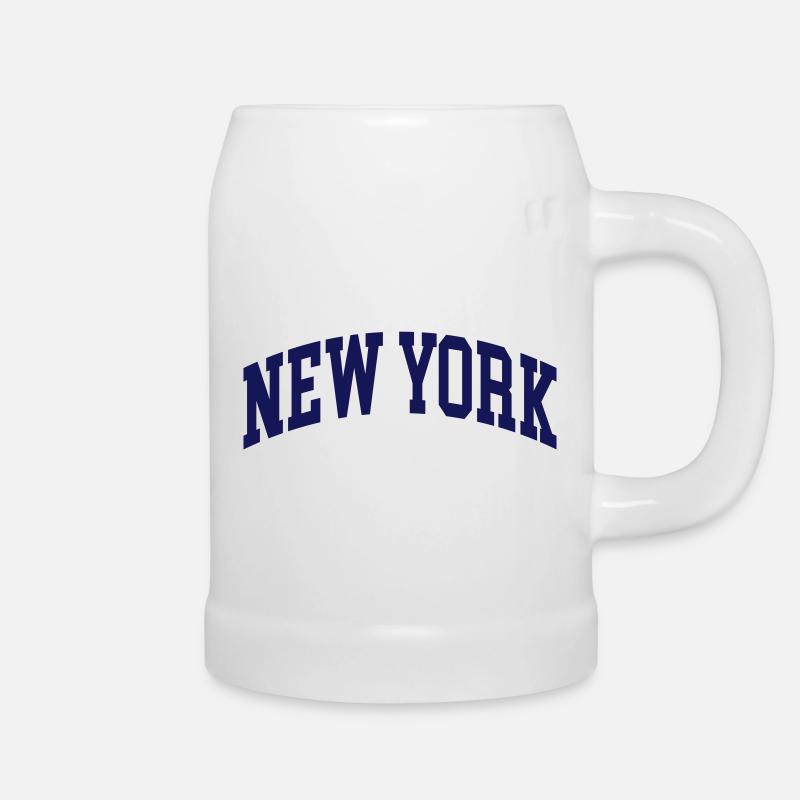 New York - Bierkrug - Weiß