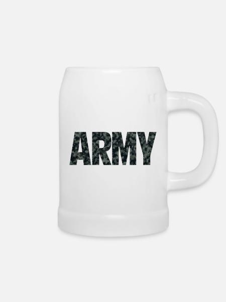 Army - Bierkrug - Weiß