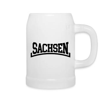 Sachsen - Bierkrug - Weiß - Rechts