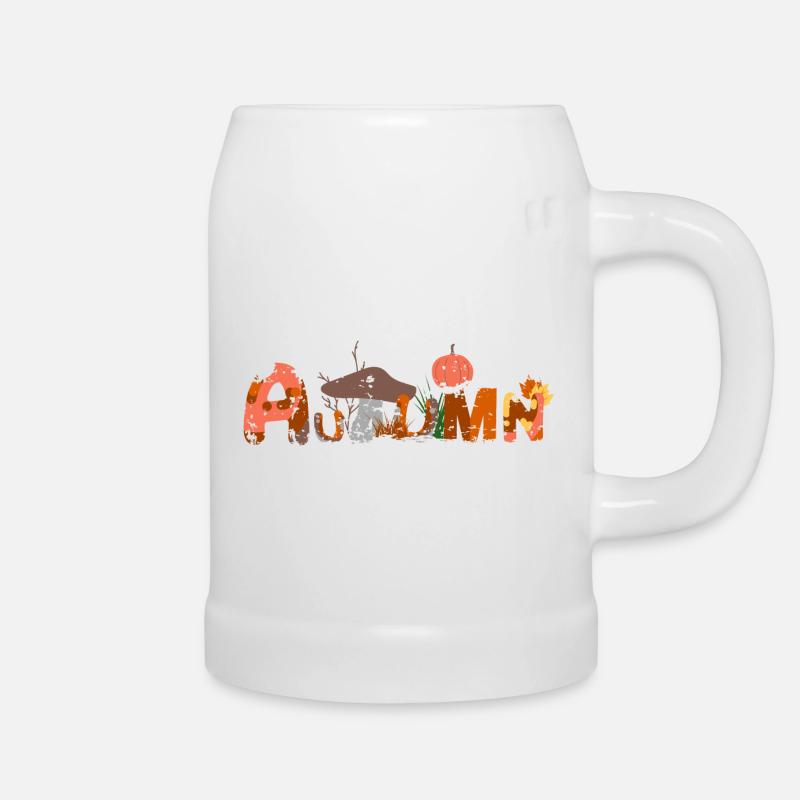 Herbst / Oktober / Otoño - Bierkrug - Weiß