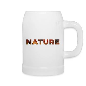 Nature - Chope en céramique - blanc - Droite
