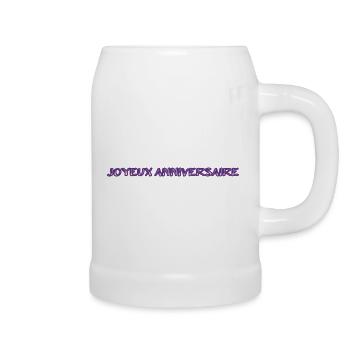 HAPPY BIRTHDAY. HAPPY BIRTHDAY. BIRTHDAY. - Beer Mug - white - Right