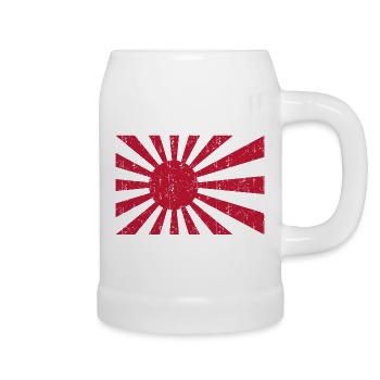 Japan - Bierkrug - Weiß - Rechts