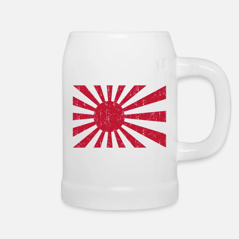 Japon - Chope en céramique - blanc