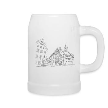 Wemding // Illustration - Bierkrug - Weiß - Rechts