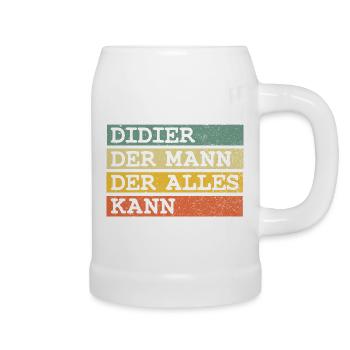 Der Mann Der Alles kann Didier - Bierkrug - Weiß - Rechts