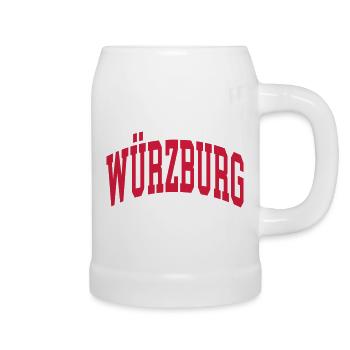 Würzburg - Chope en céramique - blanc - Droite