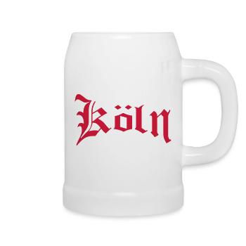 Köln - Bierkrug - Weiß - Rechts