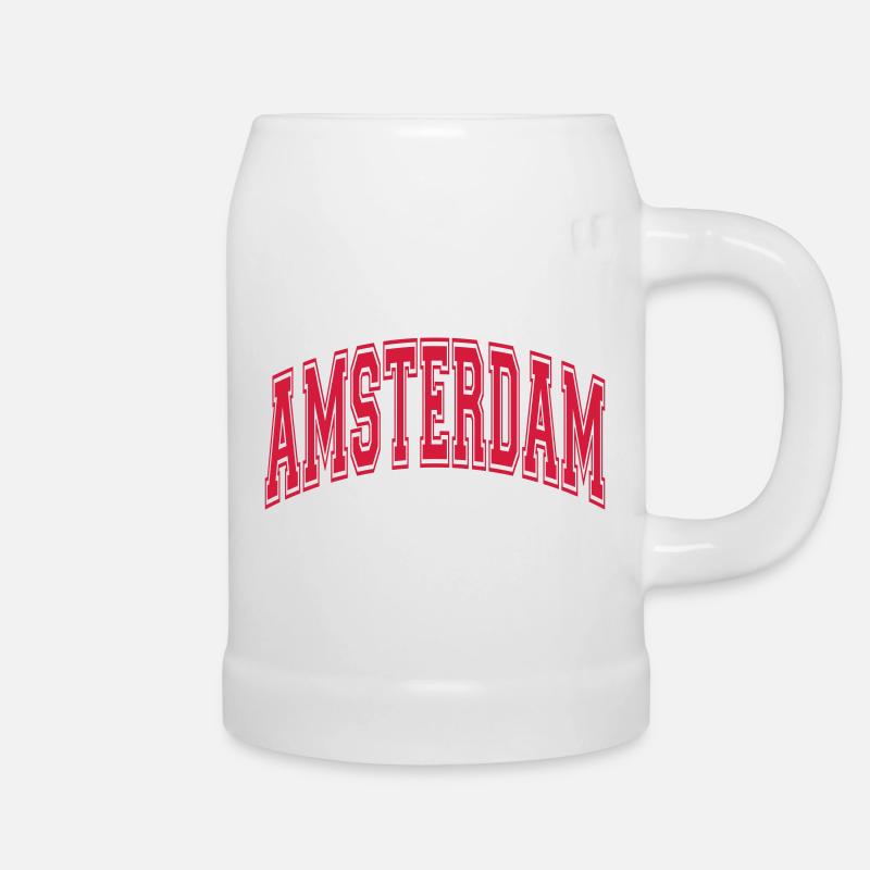 Amsterdam - Chope en céramique - blanc