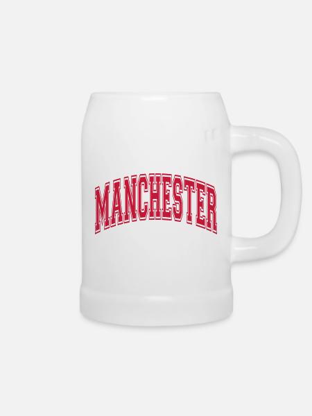 Manchester - Bierkrug - Weiß