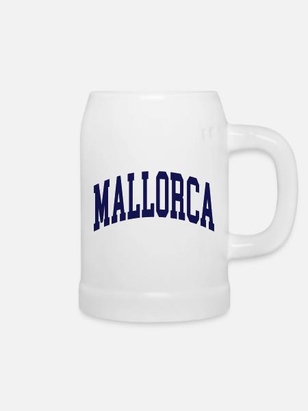 Mallorca - Bierkrug - Weiß