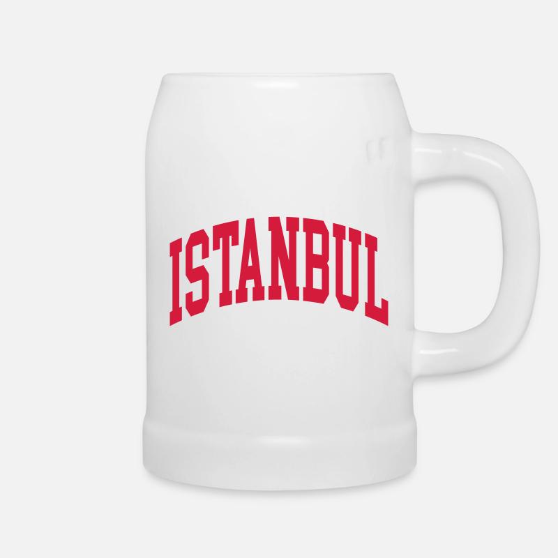 Istanbul - Bierkrug - Weiß