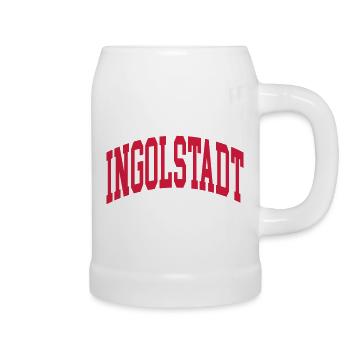 Ingolstadt - Chope en céramique - blanc - Droite