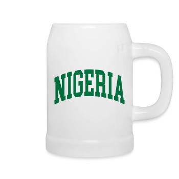 Nigeria - Bierkrug - Weiß - Rechts