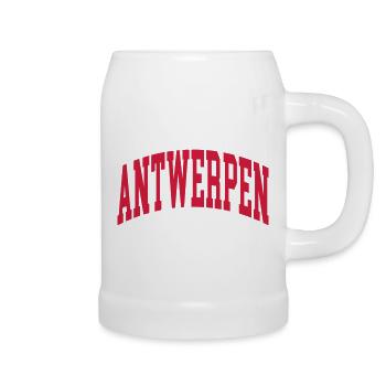 Anvers - Chope en céramique - blanc - Droite