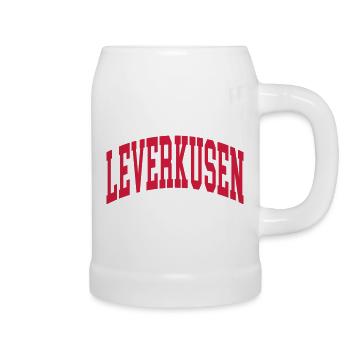 Leverkusen - Bierkrug - Weiß - Rechts