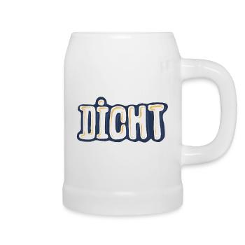 Dicht - Bierkrug - Weiß - Rechts