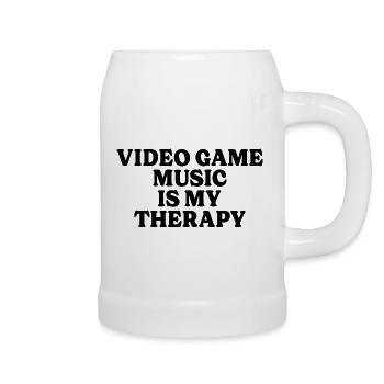 Geek Thérapie Musique De Jeux Vidéos - Chope en céramique - blanc - Droite