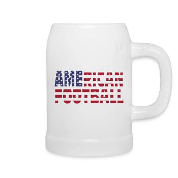 Football américain - Chope en céramique - blanc - Droite