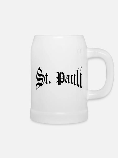 St. Pauli - Beer Mug - white