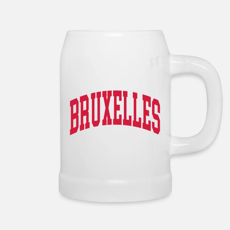 Bruxelles - Chope en céramique - blanc