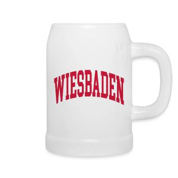 Wiesbaden - Bierkrug - Weiß - Rechts