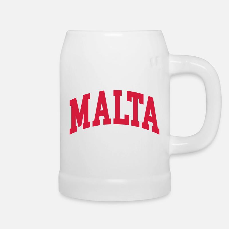Malte - Chope en céramique - blanc
