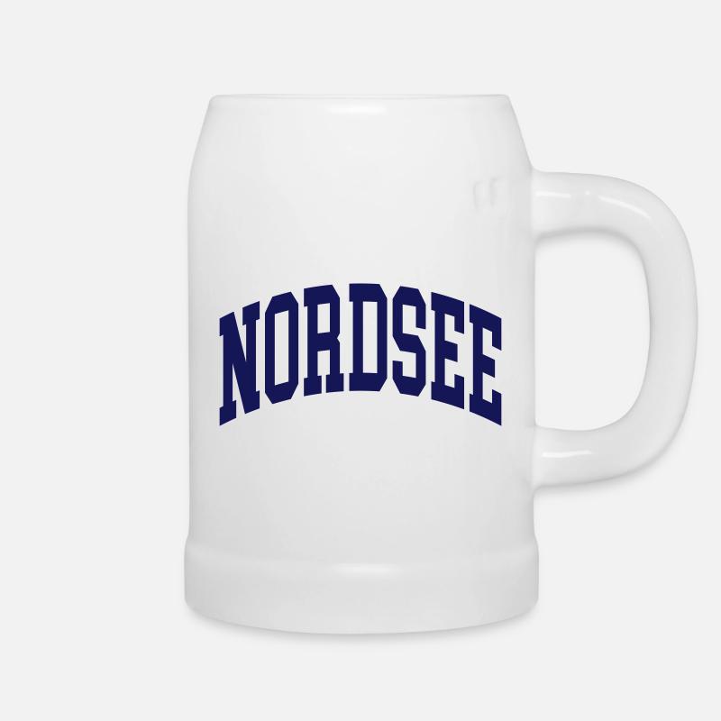 Nordsee - Bierkrug - Weiß
