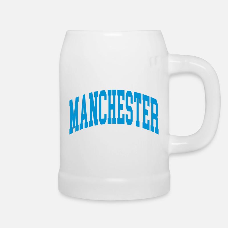 Manchester - Bierkrug - Weiß