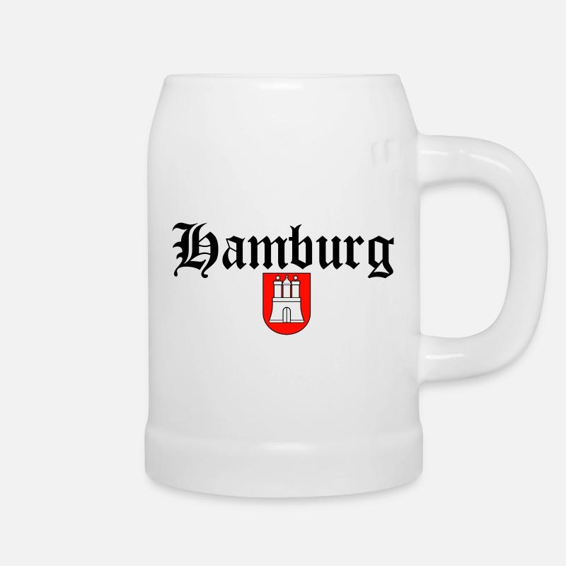 Hamburg - Bierkrug - Weiß