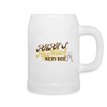 PAPAs PopoWisch Service - Bierkrug - Weiß - Rechts